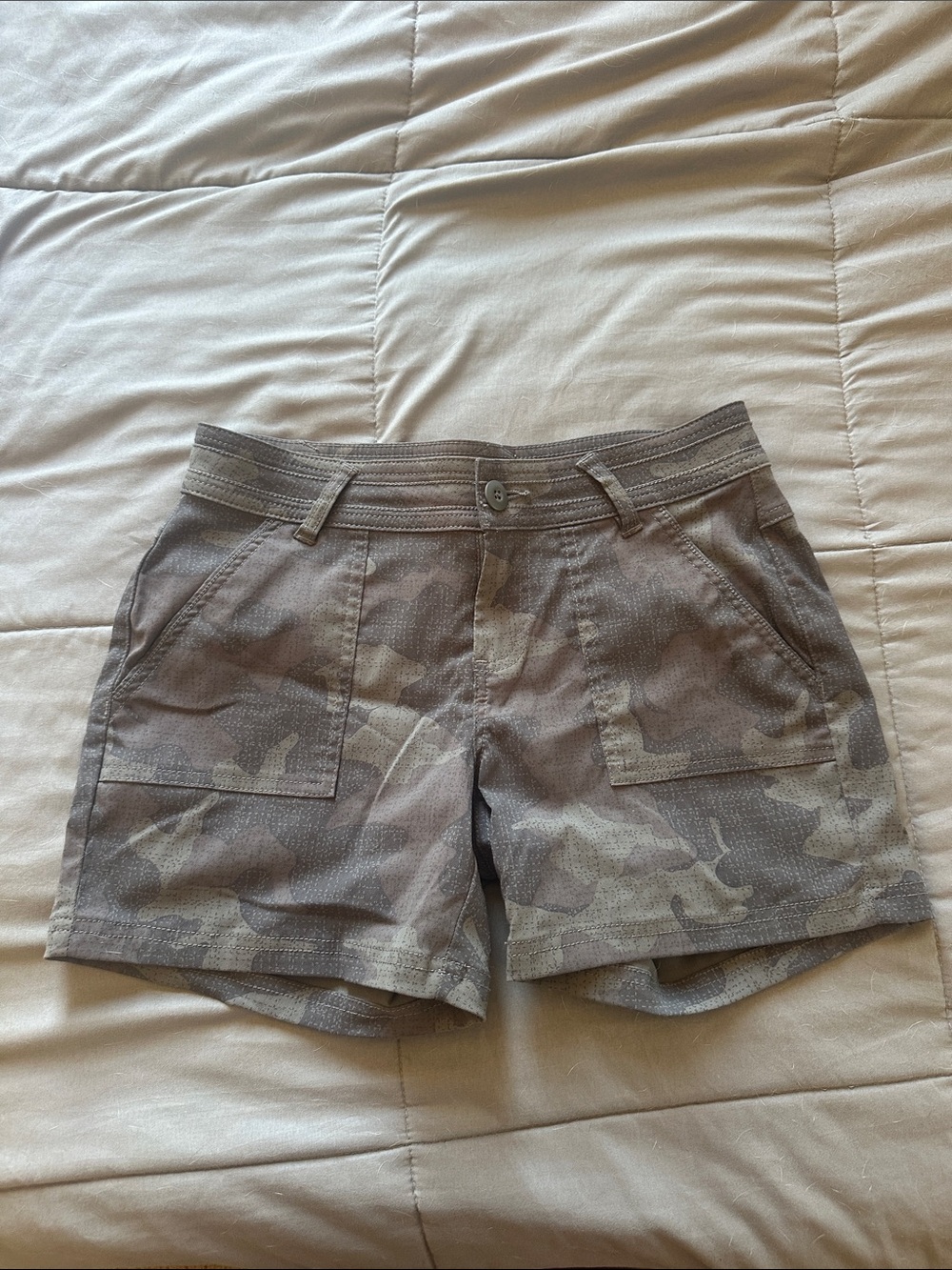 Women’s PrAna Camo Utility Shorts - Gray